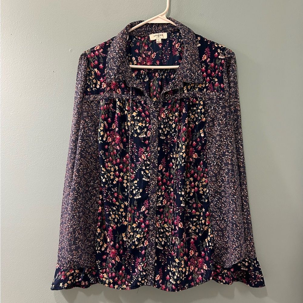 NWOT … UMGEE USA “Size: L” Floral Blouse